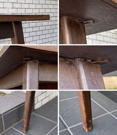 ジャパンビンテージ Japan Vintage 木味 ダイニングテーブル ワークデスク デコラトップ天板 作業台 昭和レトロ ■