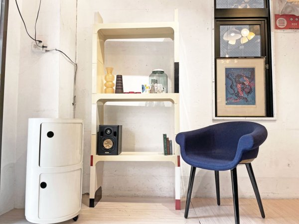 カルテル Kartell ビンテージ モジュラー スタッキング シェルフ オラフ Olaf von Bohr ビンテージ スペースエイジデザイン ★