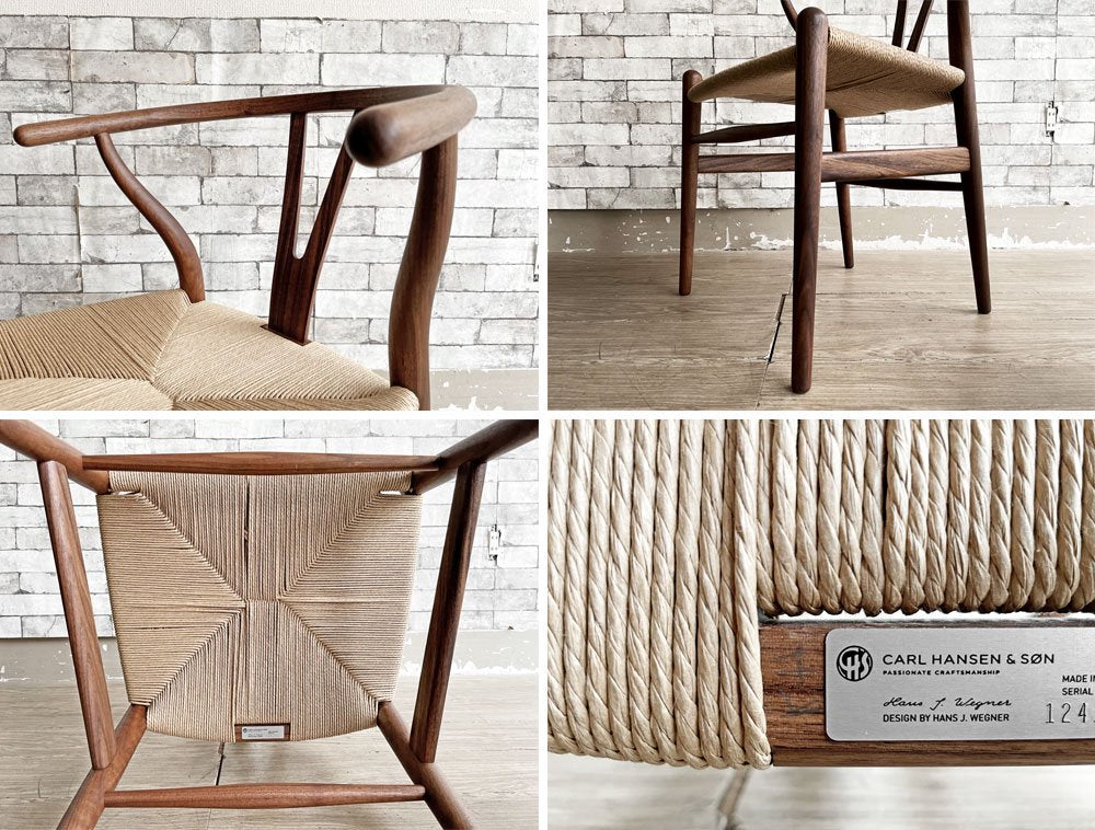 カールハンセン&サン Carl Hansen & Son CH24 Yチェア 2脚セット ウォールナット材 オイルフィニッシュ ハンス・J・ウェグナー 北欧 定価¥367,400-●