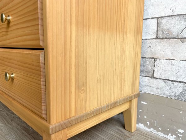 モモナチュラル Momo Natural モア MORE 120 サイドボード SIDE BOARD パイン材 キャビネット 抽斗4杯 W120 定価¥69,300- ●