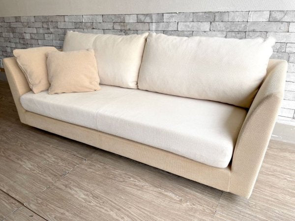 アルフレックス arflex エーソファ ミディアム10 A・SOFA MEDIUM 10 3人掛け カバーリング ベージュ系ファブリック ツートンカラー W200 定価¥605,000- ●