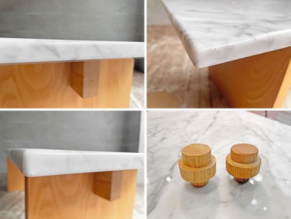 ノーマンコペンハーゲン normann COPENHAGEN ソリッド テーブル SOLID TABLE コーヒーテーブル アッシュ材 × 大理石天板 CIBONE取扱い 定価15万円♪