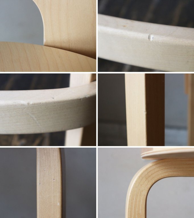 アルテック artek ハイチェア L65 HIGH CHAIR K65 バーチ材 カウンターチェア バーチェア ハイスツール ナチュラル アルヴァ・アアルト フィンランド 北欧家具 ◎