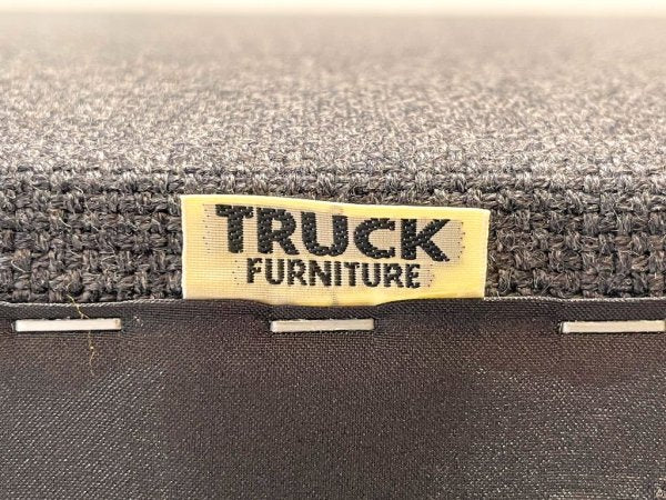 トラックファニチャー TRUCK FURNITURE ロビー LOBBY 2人掛け ソファ オーク材 ファブリック グレー系 廃盤 ★