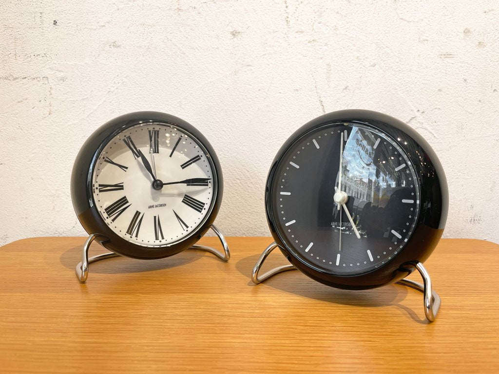 ローゼンダール Rosendahl ステーション station テーブルクロック 置き時計 ブラック ロマン ROMAN アルネ ヤコブセン Arne Jacobsen ★