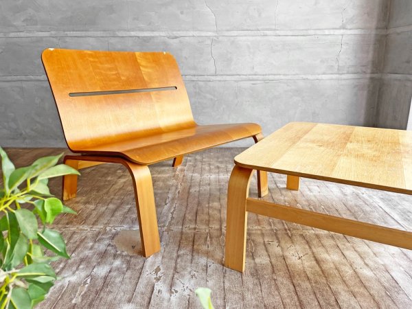 デイヴィッドデザイン David design ボウイ BOWIE ローテーブル コーヒーテーブル プライウッド Claesson Koivisto Rune スウェーデン 北欧家具 現状品 ♪