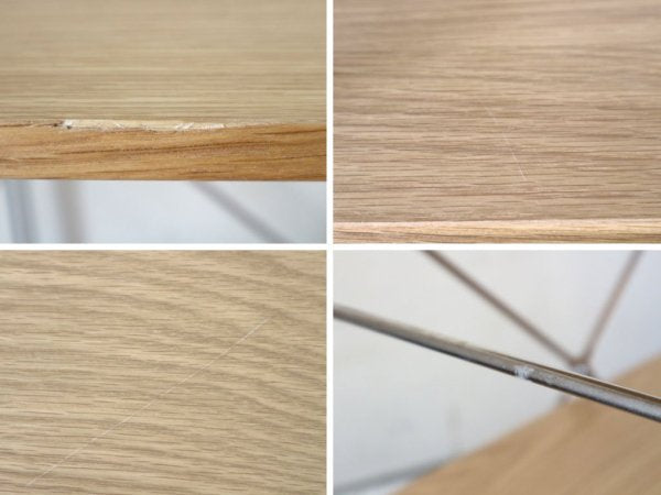 無印良品 MUJI ステンレスユニットシェルフ 3段 オーク材 スリム 小サイズ ブックシェルフ 本棚 飾り棚 W58 H83cm 定価¥15,900- ◎