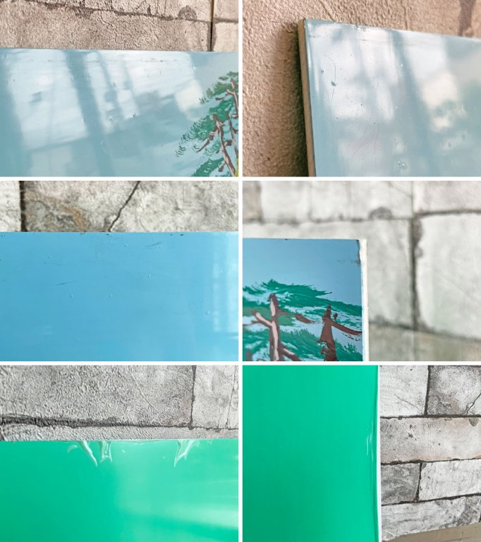 中島盛夫 銭湯絵 富士山 春夏 絵画 ペンキ絵 レトロ 幅90cm 希少 ●