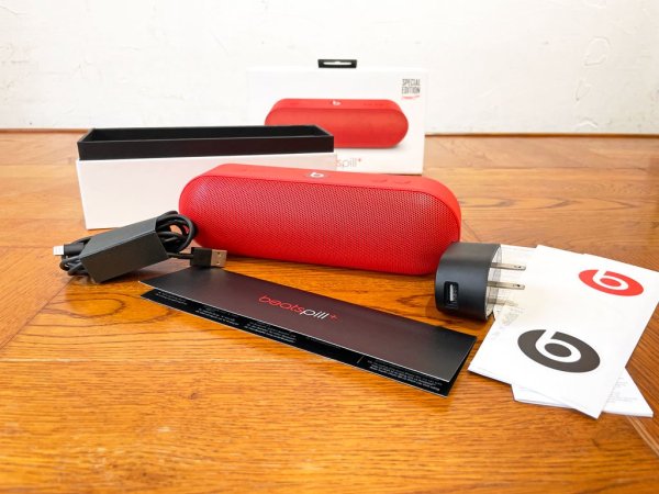 ビーツ エレクトロニクス Beats Pill+ ポータブル ワイヤレス スピーカー ML4Q2PA/A Product red シトラスレッド Bluetooth 国内正規品 ★