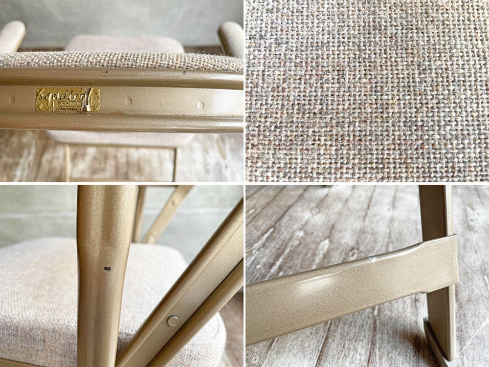 クラリン CLARIN フォールディングアームチェア FOLDING CHAIR WITH ARM フルクッション ベージュ PFS取扱 ♪