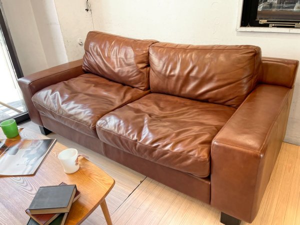 イデー IDEE セリュー SERIEUX 3シーター レザー ソファ 本革 アンバー ブナ材 3人掛け シンプル モダンデザイン★
