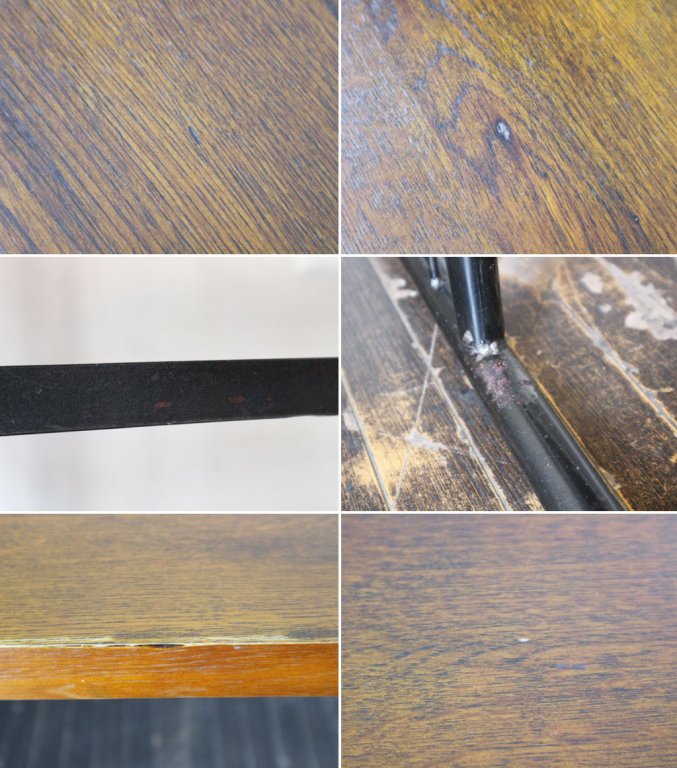 クラッシュゲート CRASH GATE ノットアンティークス Knot antiques グリット2 GRIT? リビングダイニングテーブル オーク無垢材 アイアンレッグ W140 ◎