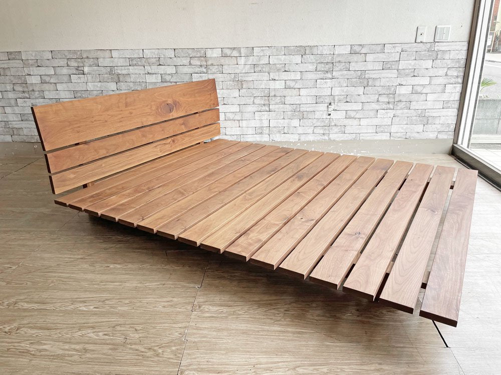 アクタス ACTUS グラン GLAN ウォールナット 無垢材 ベッドフレーム