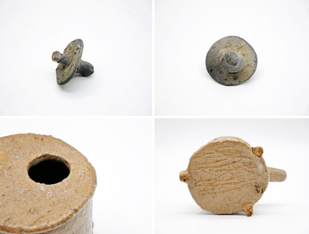 内田鋼一 醤油差し 酒注 直径7cm 陶芸家 現代作家 ●