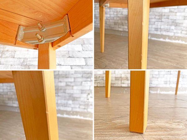 モモナチュラル Momo Natural ヴィボ vibo OVAL TOP20 ダイニングテーブル アルダー材 W120cm ナチュラル 定価¥67,000- ●