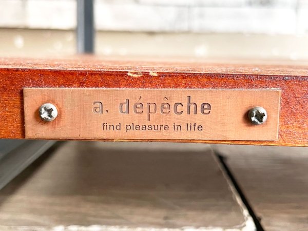 アデペシュ a.depeche アイアンシェルフ オープンシェルフ iron shelf 900 Sサイズ スチール パイン無垢材 3段 インダストリアル 定価¥60,500- ●