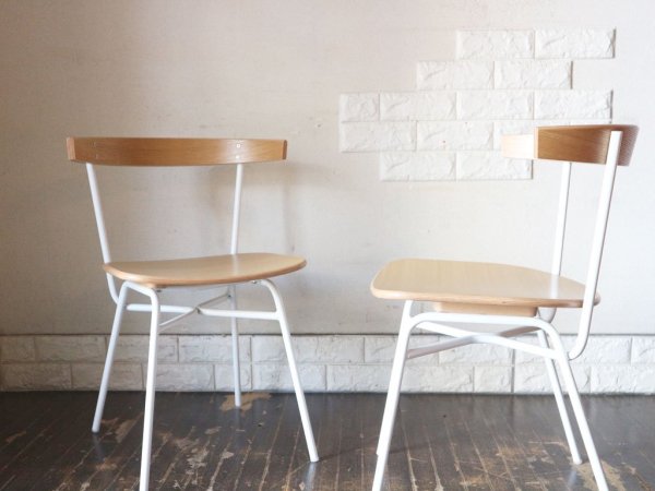イデー IDEE フェレチェア FERRET CHAIR ダイニングチェア ウッドシート ホワイト ×ナチュラル A ◎