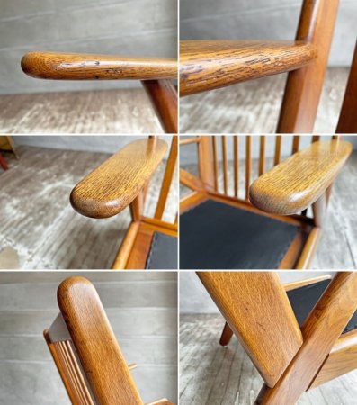 FDBモブラー FDB Mobler J53 イージーチェア オーク材 ポール M.ヴォルタ Poul M. Volther 北欧家具 デンマークビンテージ 希少 ♪