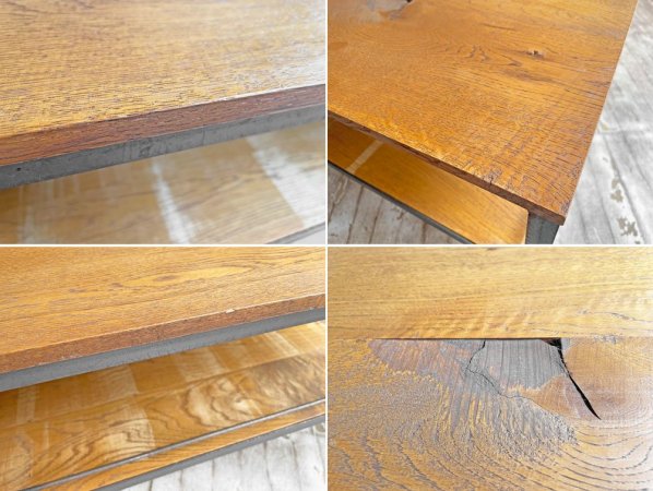 トラックファニチャー TRUCK FURNITURE AG シェルフ AG SHELF TV BOARD AVボード AG BOX S・Lサイズ付き ナラ無垢材 スチール 合計定価¥160,600-♪