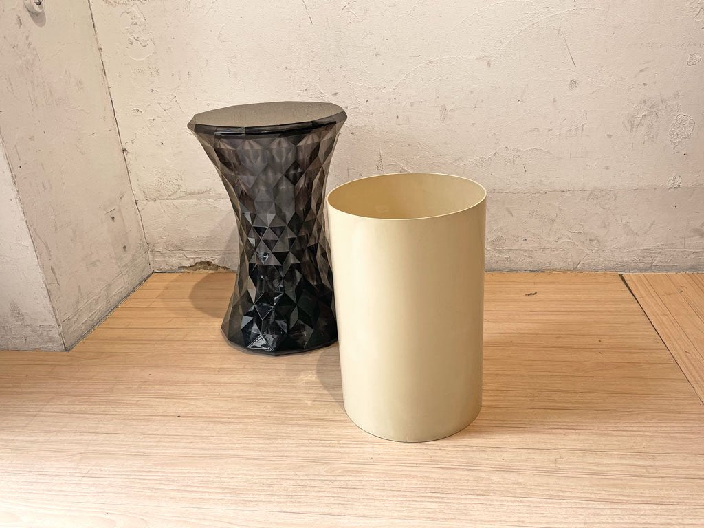 カルテル Kartell 4670 ウェイストバスケット Waste baskets ダストボックス 傘立て ホワイト ジーノ・コロンビーニビンテージ ★