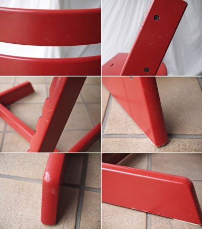 ストッケ STOKKE トリップトラップ TRIPP TRAPP ベビーチェア キッズチェア レッド S/N4~ ノルウェー 北欧家具 ◇