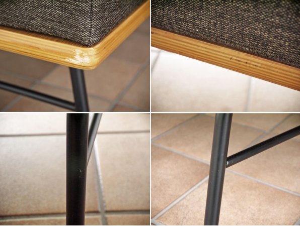 ウニコ unico ファニート FUNEAT ベンチ バックレスト ソファ オーク材 鉄脚 カバーリング W125cm ◇