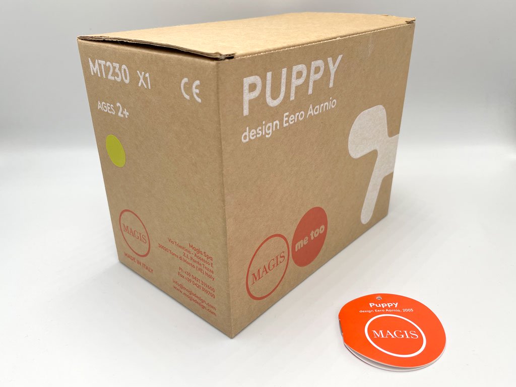 マジス MAGIS パピー PUPPY オブジェ 置物 玩具 ポリプロピレン製 エーロ・アールニオ 箱付 マスタード色 XSサイズ イタリア ◎