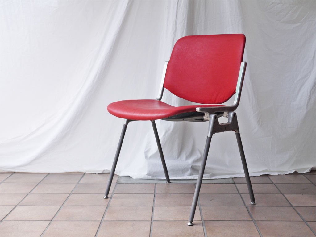 カステリ Castelli DSC 106 ダイニング チェア　レッド カステリ Castelli DSC 106 ダイニング チェア レッド - メルカリ