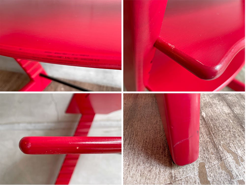 ストッケ STOKKE トリップトラップ TRIPP TRAPP ベビーチェア キッズチェア レッド S/N無し ノルウェー 北欧家具♪