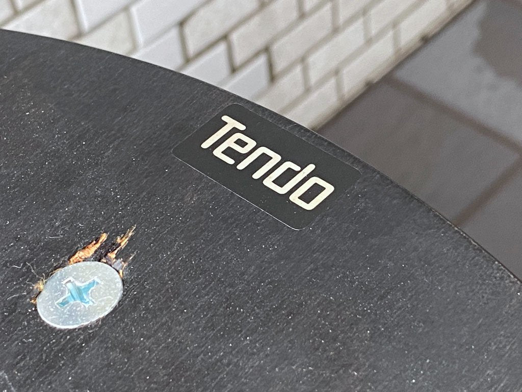 天童木工 tendo ティーシリーズ T series T-5390 ダイニングチェア ブラック ブナ材 PVCレザーシート ジャパンビンテージ 2脚セット B ■