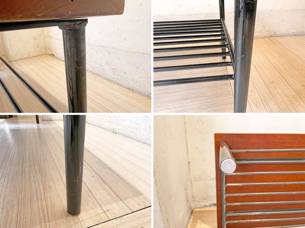 ジャーナルスタンダードファニチャー jsF サンク コーヒーテーブル SENS COFFEE TABLE ローテーブル オーク無垢材 スチールベース 鉄脚 インダストリアル ★