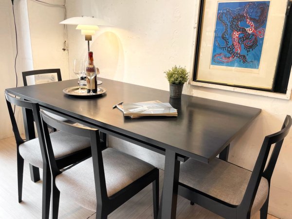 カッシーナ イクスシー Cassina IXC. イースト・バイ・イーストウェスト マグノリア MGNOLIA ダイニングテーブル W1600 ブラック 廃盤 ★