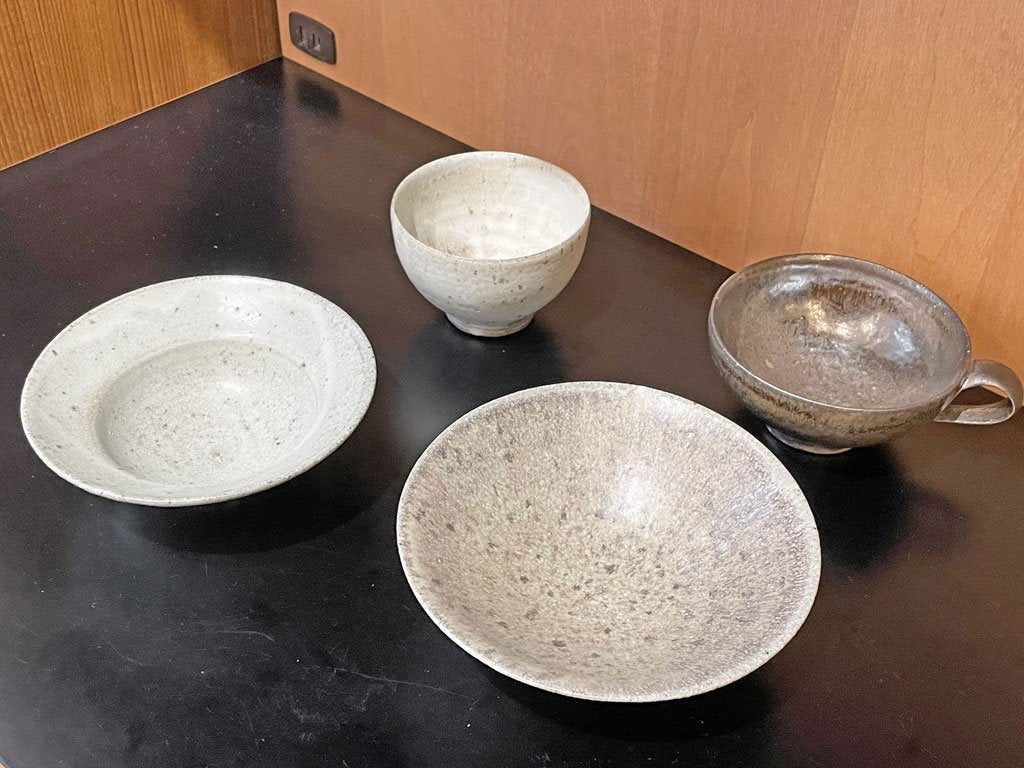 清岡 幸道 きよおか こうどう 青灰 カップ マグ 器 湯呑 小鉢 陶芸 現代作家 クラフト 信楽 ★