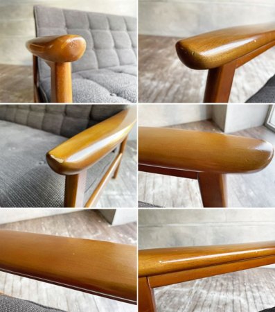 カリモク60 karimoku60 Kチェア 2シーター ソファ サルーテミランブラック 期間限定モデル 60's レトロモダン ジャパニーズミッドセンチュリー ♪