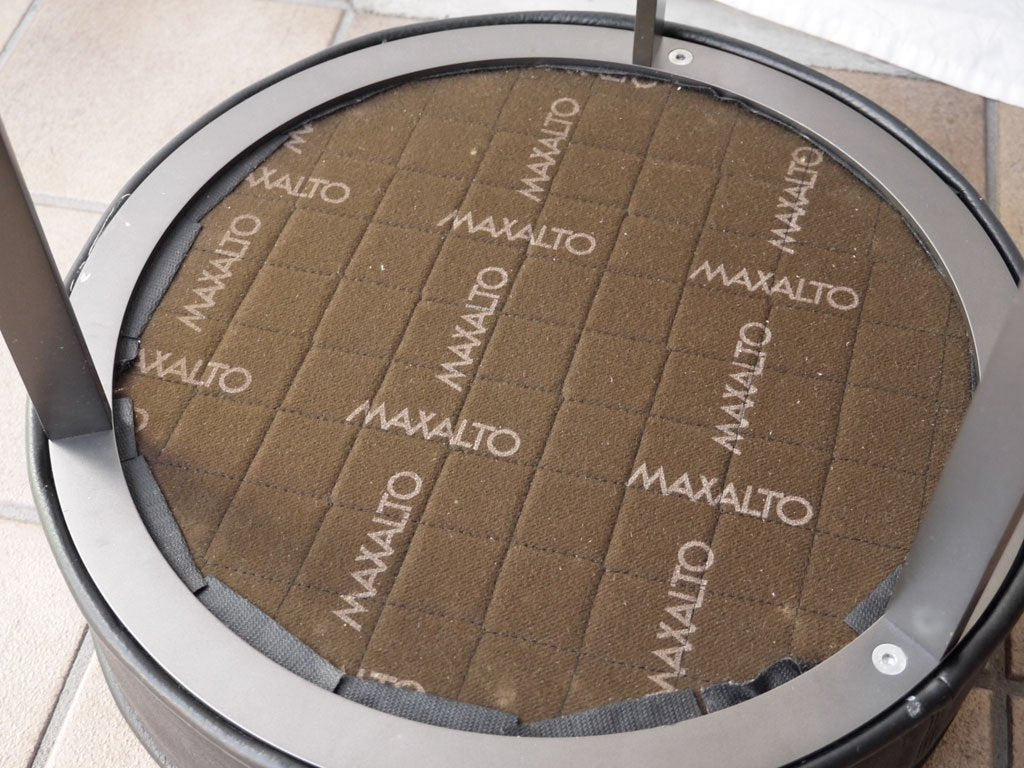 マクサルト MAXALTO リトス LITHOS コンテンポラリー スツール レザー ブラック Antonio Citterio デザイン B&B ITALIA取扱 ◇