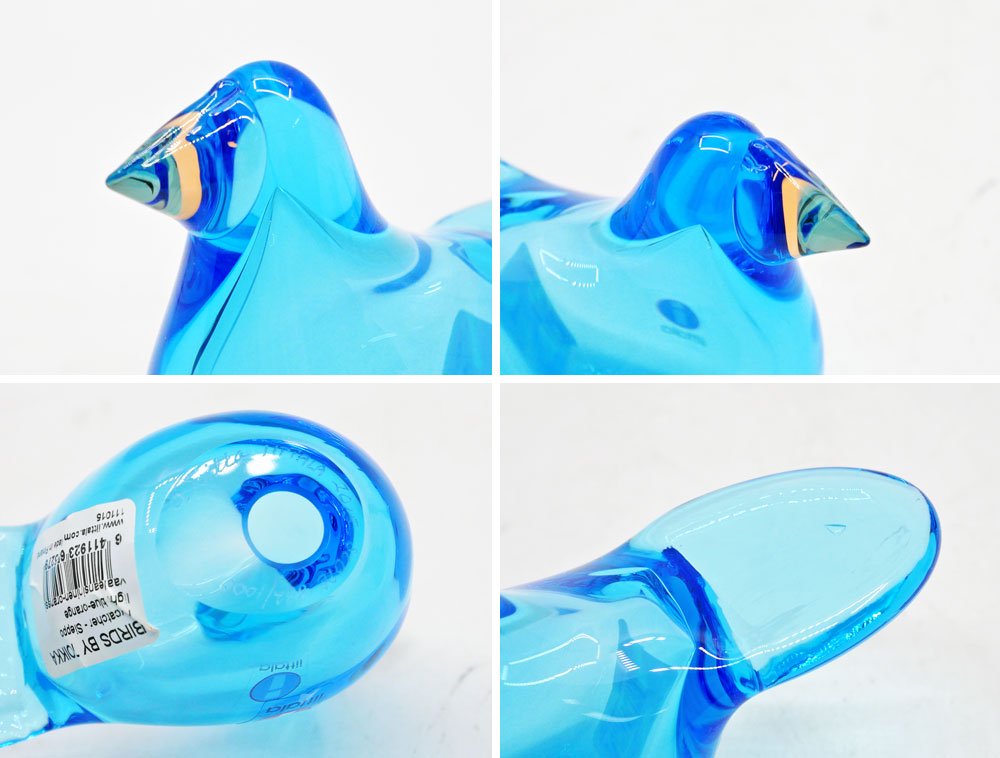 イッタラ iittala イッタラバード シエッポ Sieppo ライトブルー × オレンジ 2015年 892/1000 箱&テキスタイル付 オイバ・トイッカ SCOPE別注 A ●