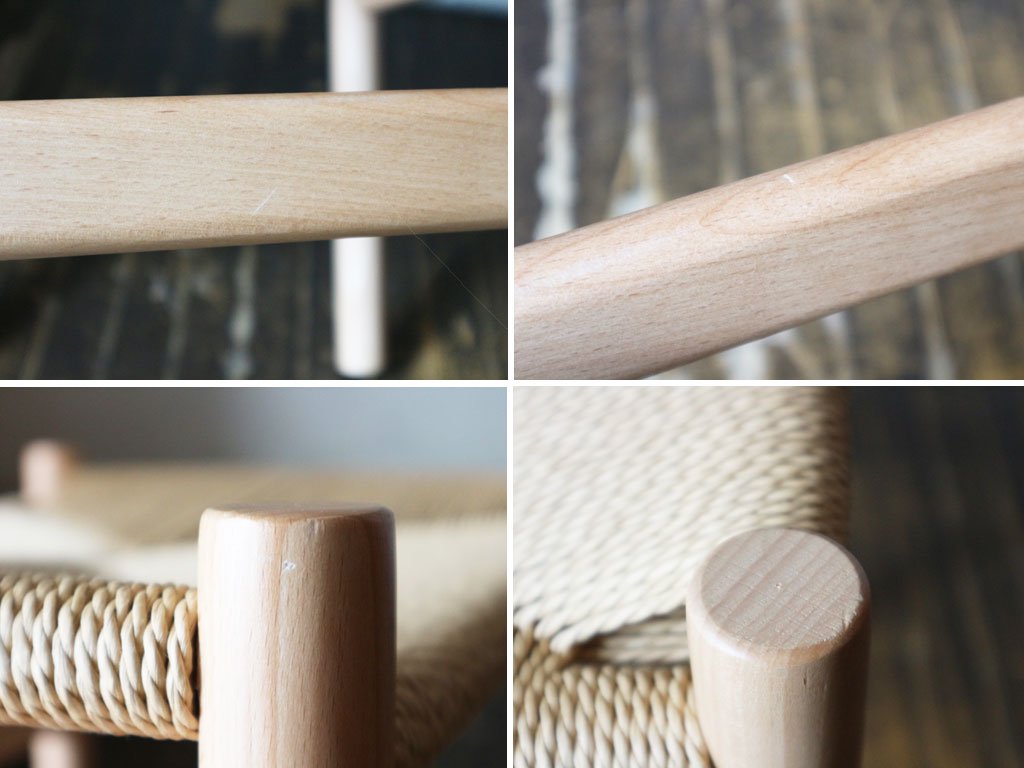 ハンス・J・ウェグナー Hans.J.Wegner CH53 スツール ビーチ材 北欧 リプロダクト品 ◎