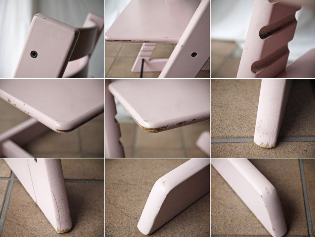ストッケ STOKKE トリップトラップ TRIPP TRAPP ベビーチェア キッズチェア セレーヌピンク色 S/N5~ ノルウェー 北欧家具 ◇