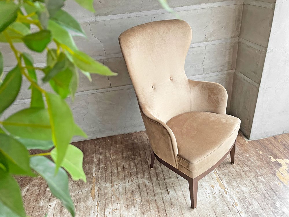 エーディーコア ADCORE ネオ クラシコ ヘリテージ NEO CLASSICO Heritage NC-043W フレンチスタイル ウィングチェア WING CHAIR 1Pソファ ベージュ♪