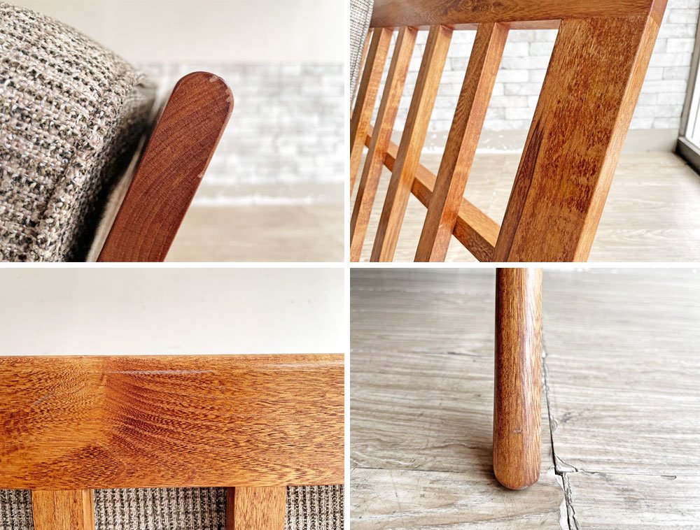 アクメファニチャー ACME Furniture ウィッカー WICKER SOFA 3P ハックベリー ラタン ファブリック 西海岸スタイル 定価¥190,300- ●