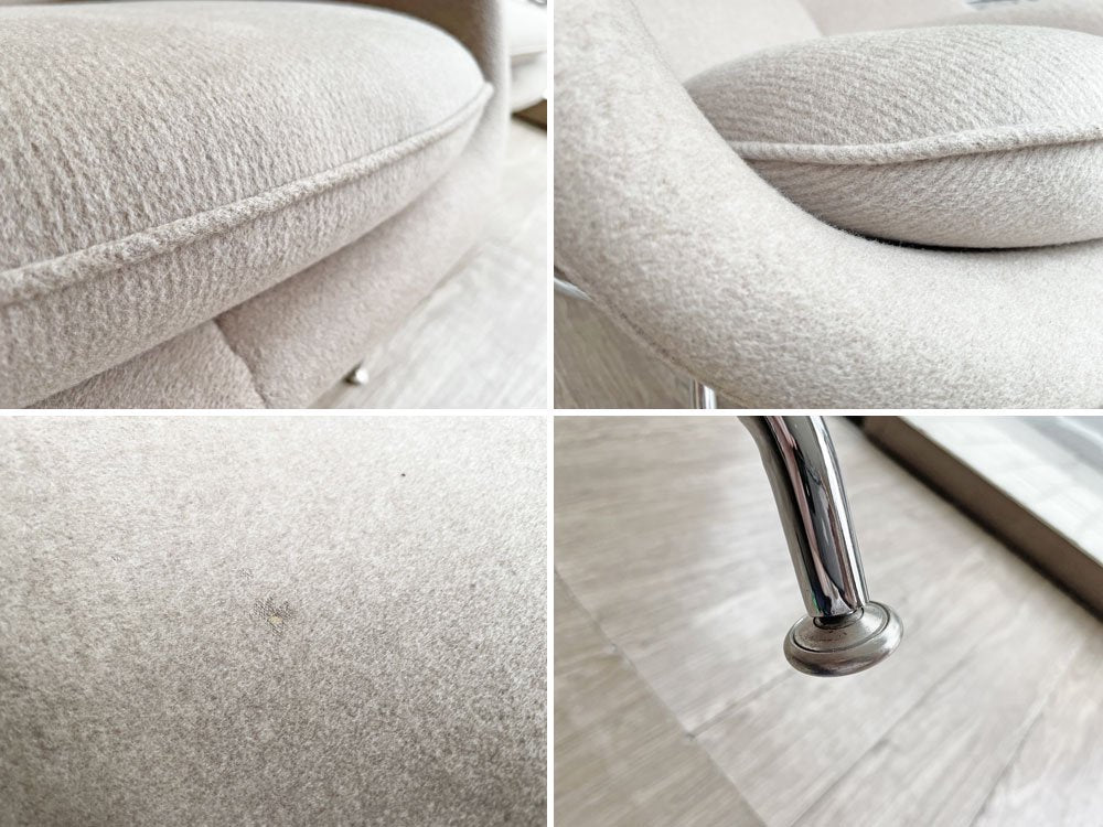 ノル ノール Knoll サーリネンコレクション ウームチェア Womb Chair リラックス ラウンジチェア オットマン付 カシミア 生誕100周年記念モデル 世界100脚限定 ●
