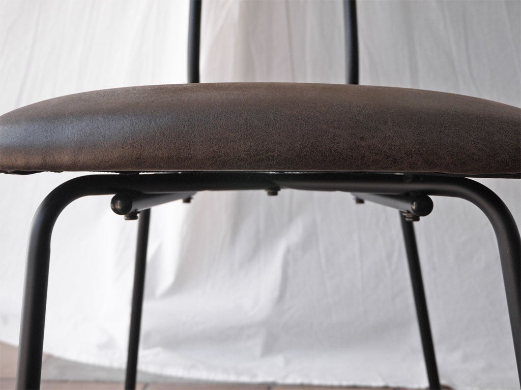 ジャーナルスタンダードファニチャー journal standard Furniture j.s.F ヘンリー HENRY ダイニングチェア サイドチェア PVCレザー アイアン 廃番 ◇