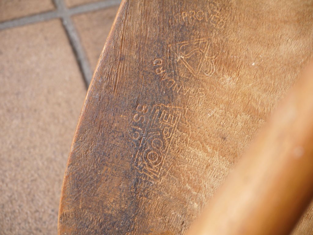 アーコール ercol 440 スタッキングチェア ダイニングチェア エルム材 シングルバック 英国ビンテージ ◇