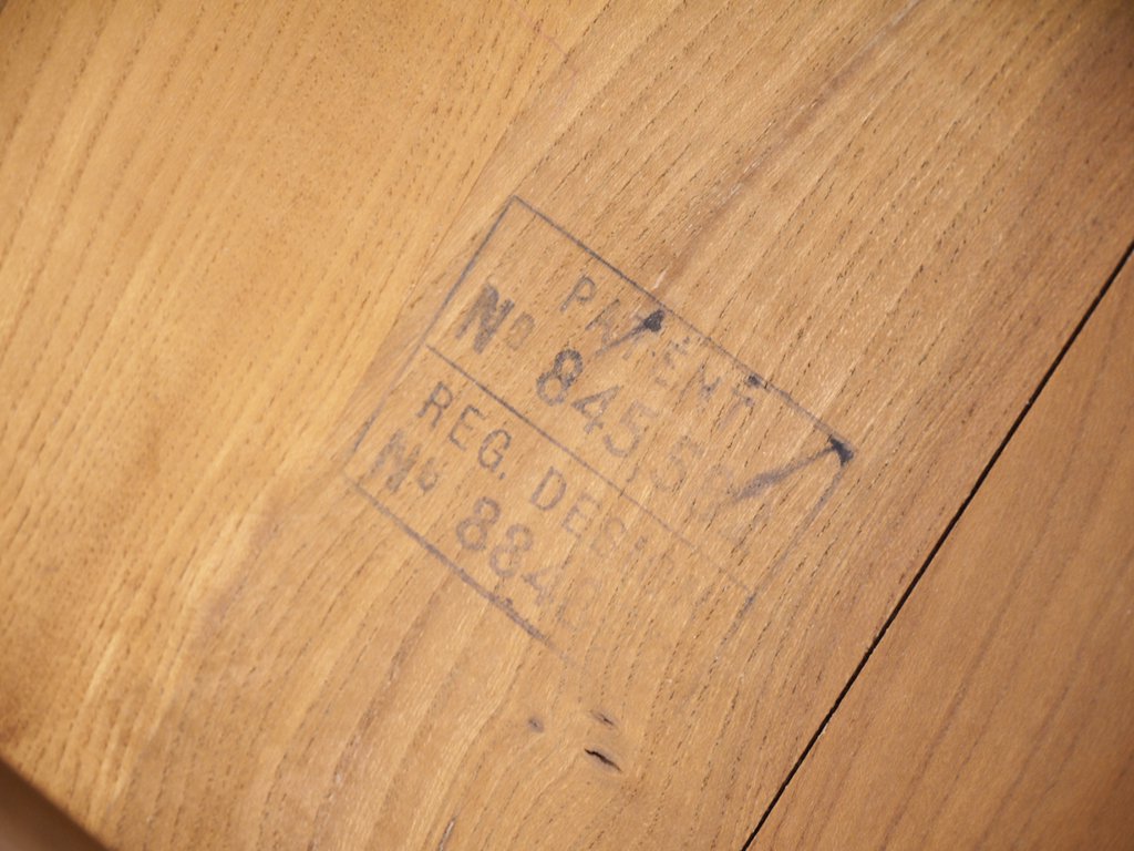 アーコール Ercol シングルバック 440 スタッキング チェア エルム材 英国家具 UKビンテージ ■