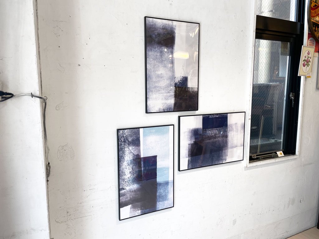 ボーコンセプト BoConcept ウォールアートパネル コンテンポラリーアート 油絵風 額装品 ルームデコレーション デンマーク C ★