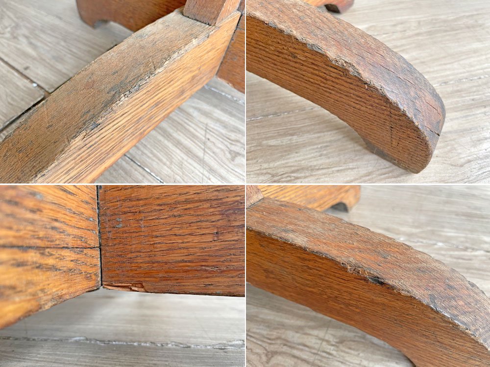 USビンテージ Vintage 木製 ポールハンガー コートハンガー ハットスタンド H183cm アイアンフック インダストリアル 店舗什器 ●