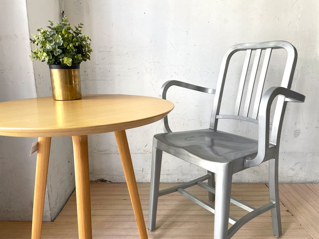 エメコ EMECO ネイビー アームチェア NAVY ARMCHAIR No.1006 アルミニウムチェア ALUMINUM BRUSHED ★