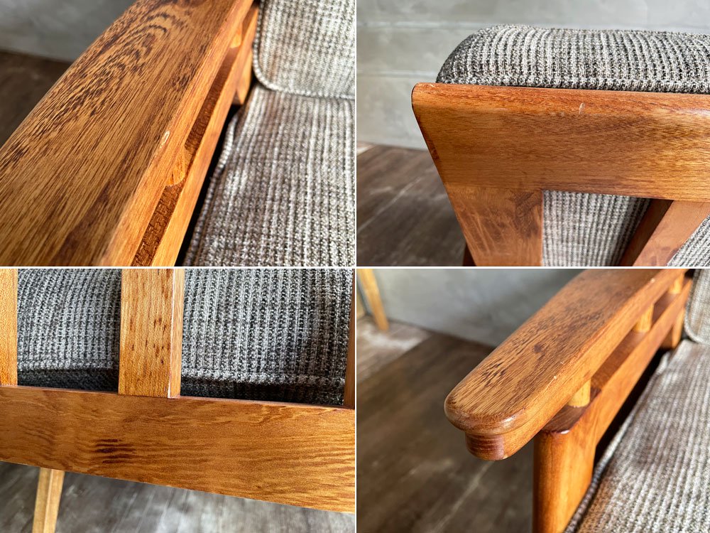 アクメファニチャー ACME Furniture ウィッカー WICKER SOFA 3P ハックベリー ラタン ファブリック 西海岸スタイル 定価¥190,300- ♪