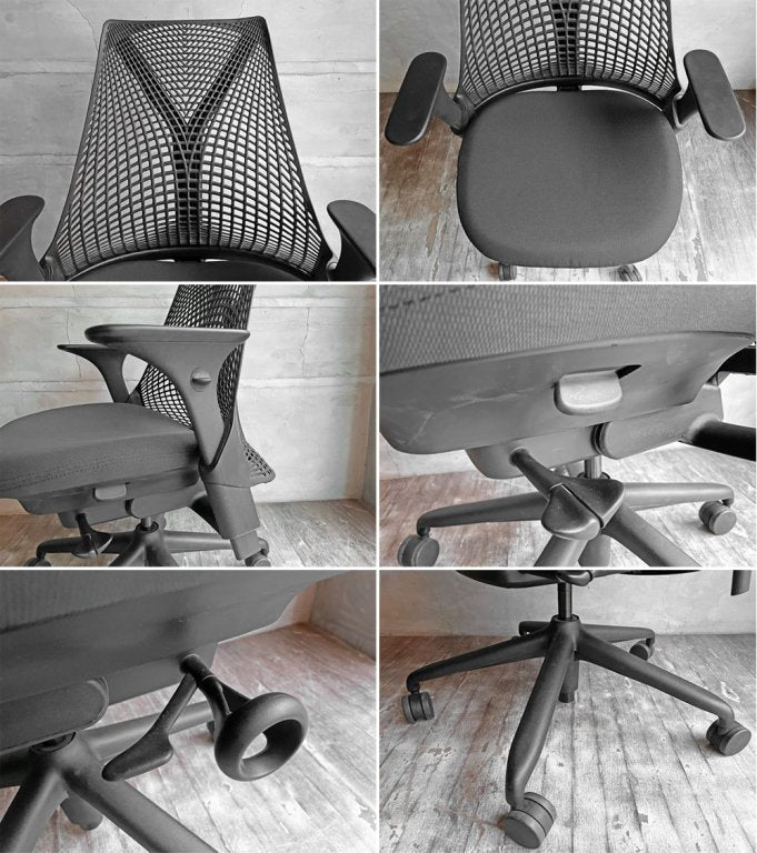 ハーマンミラー Herman Miller セイルチェア SAYL Chair ミドルバック デスクチェア イヴ・ベアール 定価¥95,700-♪