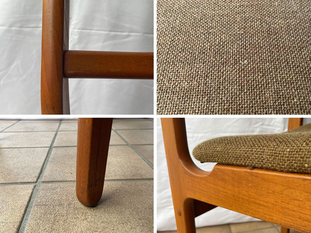 ディースキャン D-SCAN ビンテージ チーク材 ダイニングチェア サイドチェア 北欧 デンマーク A ◇